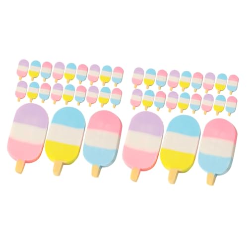 Lurrose 2 Sätze Eis Radiergummi Gummi-radiergummis Eiscreme Mini Radiergummi Erasers for Dekorative Radiergummis Eis-radiergummis Für Das Büro Synthesekautschuk 24 Stück * 2 von Lurrose