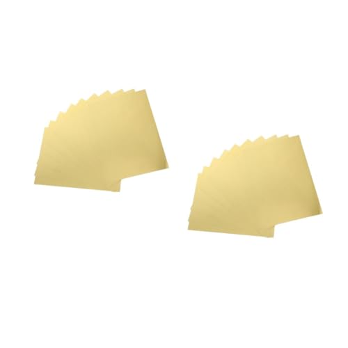 Lurrose 2 Sätze Goldener Einseitiger Karton Kartenvorrat Kartenmaterial Für Drucker Origami-faltpapier Konstruktionspapier Goldmetallisches Papier Druckerpapier 275g Papier 10 Stück * 2 von Lurrose