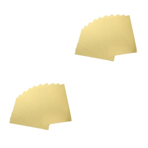 Lurrose 2 Sätze Goldener Einseitiger Karton -wraps Sandwich-geschenkpapier Scrapbook-papier Dekoratives Wellpapier Papier Zum Basteln Origami-sterne-papiere 275g Papier 10 Stück * 2 von Lurrose