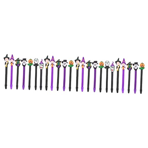 Lurrose 2 Sätze Halloween Kugelschreiber Textmarker Aufkleber Set Gelschreiber Expo Halloween Hübscher Stift Schilderstift Studenten Briefpapier 12 Stück * 2 von Lurrose