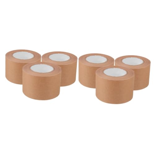 Lurrose 2 Sätze Klebeband Aus Kraftpapier Kraft-abdeckband Braunes Kraftband Kraftpapier Klebeband Verschlussband Braunes Papierband Kartonband Für Den Haushalt Light Brown 3 Rollen * 2 von Lurrose