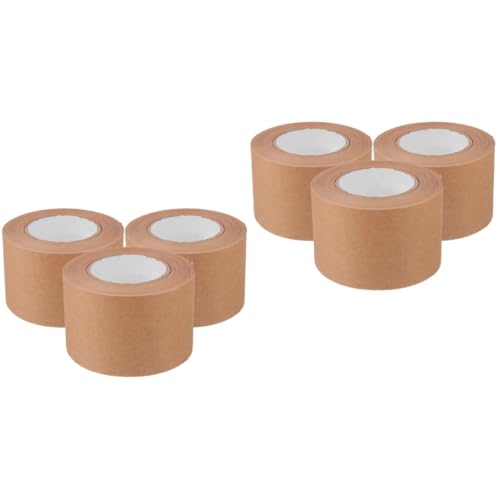 Lurrose 2 Sätze Klebeband Aus Kraftpapier Kraft-abdeckband Paketklebeband Dichtungsband Aus Papier Kraft-washi-tape Verpackungsklebeband Aus Papier Bildrahmenband Light Brown 3 Rollen * 2 von Lurrose