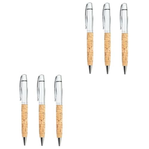 Lurrose 2 Sätze Kugelschreiber Mit Holzmaserung Gelstift Einziehbarer Stift Metall Kugelschreiber Kugelschreibermine Schreibstift Für Den Täglichen Gebrauch Wohnaccessoires Pu 3 Stück * 2 von Lurrose