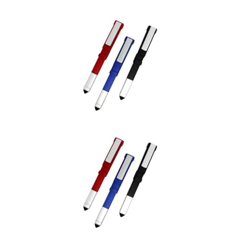 Lurrose 2 Sätze Kugelschreiber Tablet-bildschirmstift Tablet-stift Eingabestifte Für Berührungsbildschirme Taschenstift Metallische Gelstifte Ballpoint Pen Kugleschreiber 3 Stück * 2 von Lurrose