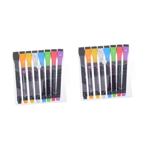 Lurrose 2 Sätze Löschbarer Lampenstift Whiteboard Zubehör Schreibwaren Set Tafelstifte Trocken Abwischbare Marker Für Kleinkinder Magnetischer Trocken Abwischbarer Marker Pp 8 Stück * 2 von Lurrose