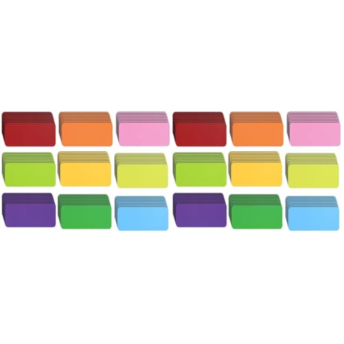 Lurrose 2 Sätze Magnetisches Etikett Stabmagnete Trocken Löschen Namensschilder Magnetisch Planke Magnetischer Trocken Abwischbarer Markerhalter Colorful Beschichtetes Papier 54 Stück * 2 von Lurrose