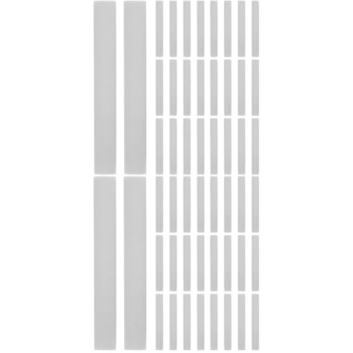 Lurrose 2 Sätze Malradierer Expo-trockenradierer Würfel Radiergummis Präzisionsradierer Soft Eraser Radiergummi Für Künstler Langer, Streifenförmiger Radiergummi Pvc Weiß 100 Stück * 2 von Lurrose