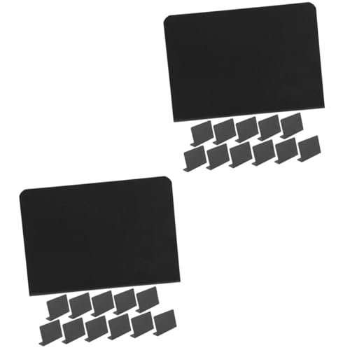 Lurrose 2 Sätze Multifunktionstafeln Preisschilder Message Board Dekoringe Stehtisch Tafelschild Zum Aufhängen Zeichenbretter Desktop-schilder Tafeln Für Restaurants Pvc Black 12 Stück * 2 von Lurrose