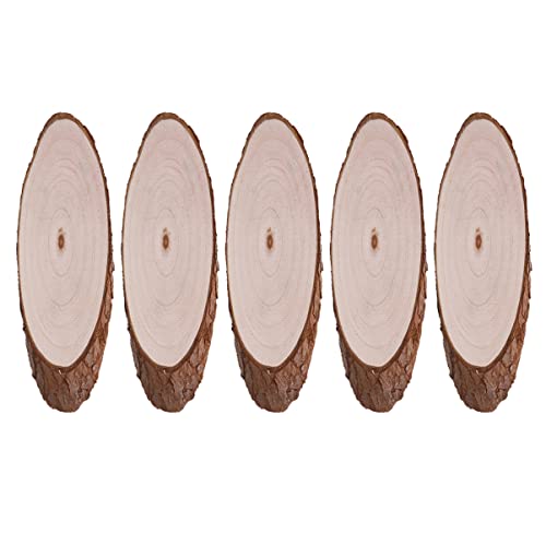 Lurrose 2 Sätze Oval Abgeschrägte Holzspäne Rustikale Dekoration Weihnachten Holzplatten Für Heimdekoration Pflastern Bretter Holzausschnitt Selber Machen Diy-ornament Aus Holz 5 Stück * 2 von Lurrose