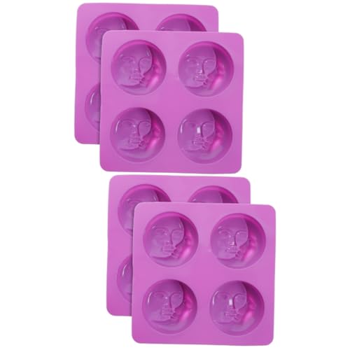 Lurrose 2 Sätze Seifenform Mondkuchenform Seifenherstellungssets Seifengießform Backformen Aus Silikon Diy Formen Multifunktionale Form Fondantformen Keksform Kieselgel Violett 2 Stück * 2 von Lurrose