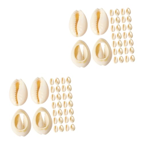 Lurrose 2 Sätze Shell-schmuck-accessoires Anhänger Für Die Schmuckherstellung Charme Transporter Haarperlen Für Zöpfe Weiße Wohnkultur Strasssteine Bretter Hülse Beige 150 Stück * 2 von Lurrose