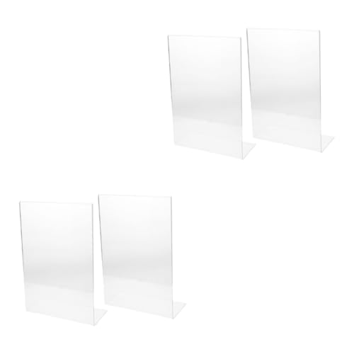 Lurrose 2 Sätze Zeichenbrettständer Memoboard Überwachen Tafel Zum Schreiben Monitor Klappbares Klemmbrett Schreiben Schreibtisch-panel-bildschirme Acryl Transparent 2 Stück * 2 von Lurrose