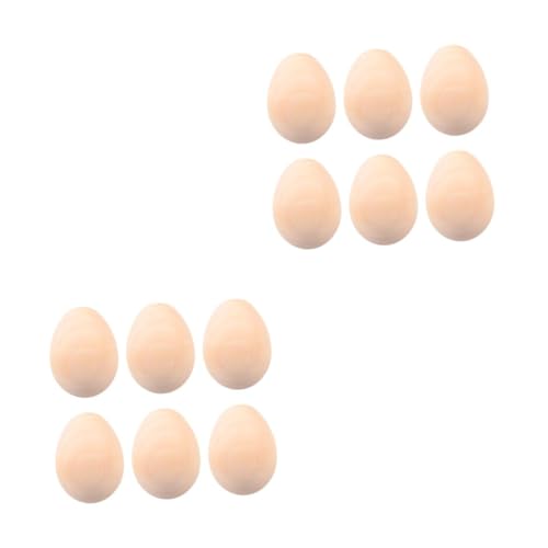 Lurrose 2 Sätze Zeichenwerkzeug Eierbecher Für Gekochte Eier Zu Eggmazing Ostereier Easter Egg Decoration Osterei Selber Machen Unbemalte Holzeier Hölzern Beige 12 Stück * 2 von Lurrose