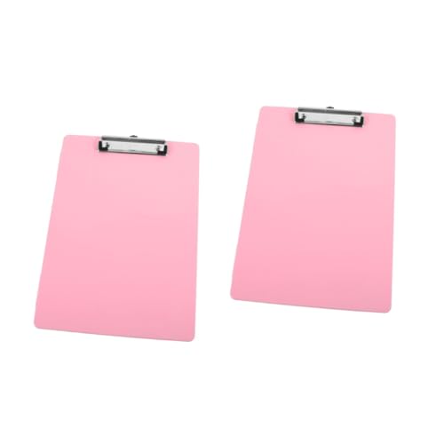 Lurrose 2 Stück Aufbewahrung Schreibtafel Büro Büroklammern Papier Datei Organizer Büro Klemmbrett Zwischenablage Büro Multifunktionstafel Aktenordner Büro Dokumentenklammern Metall Rosa von Lurrose