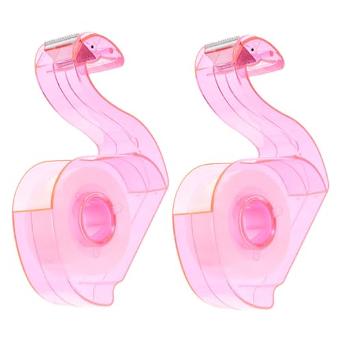 Lurrose 2 Stück Flamingo Klebebandhalter Klebeband Büro Klebeband Bürotisch Klebebandabroller Schreibtisch Niedliche Klebebandabroller Klebebandabroller Niedliches Klebeband von Lurrose