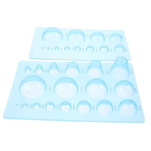 Lurrose 2 Stück Halbkugel Tonform Ergonomisches Diy Clay Tool für Präzises Modellieren Langlebiges Material Praktische Messhilfe für Runde Formen für Bastelarbeiten Lurrose 2 Stück Halbkugel Tonform Ergonomisches Diy Clay Tool für Präzises Modellieren Langlebiges Material Praktische Messhilfe für Runde Formen für Bastelarbeiten von Lurrose