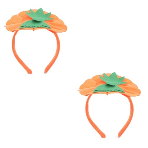 Lurrose 2 Stück Halloween-Kürbis-Stirnband halloween haarschmuck haarschmuck halloween Haarstirnband bilden Halloween-Haarbänder Party-Cosplay-Accessoires Halloween-Party-Stirnband von Lurrose