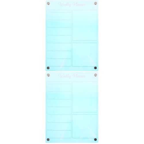 Lurrose 2 Stück Löschbare Schreibtafel Staffelei Buchstabentafel Radiergummis Desktop Trockenlöschtafel Pad Boards Whiteboard Stifte LED Schilder Organizer Whiteboard Stifte von Lurrose