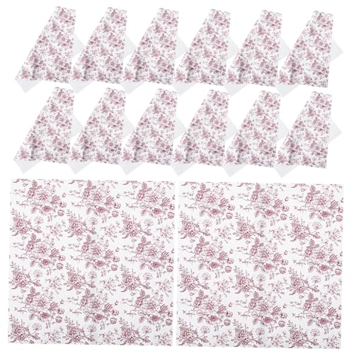 Lurrose 20 Blätter Geschenkpapier Seidenpapierverpackung Blumensträuße Weiße Seidenpapiermasse Strauß Rosa Seidenpapier Geburtstag Seidenpapier Kunstdruckpapier Pastell Rot von Lurrose