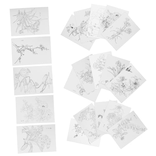 Lurrose 20 Blatt Aquarell Malpapier Skizzieren Malpapier Skizzenpapier Zum Zeichnen DIY Graffiti Papier Zeichenpapier Skizzierpapier Für Kinder Malpapier Für Papier Malpapier von Lurrose