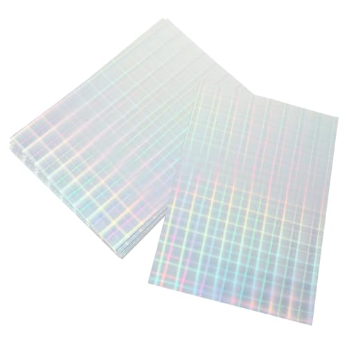 Lurrose 20 Blatt Holografisches Druckpapier Bedruckbare Etikettenaufkleber Aufkleber Etikettendrucker Papieraufkleber Druckerpapier Etikettenaufkleber Druckeraufkleber von Lurrose