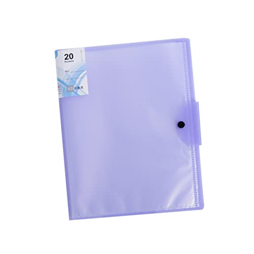 Lurrose 20 Dateien Organizer clipboard büroartikel bürozubehör ordner ordnee office zubehör dokumentenmappe folders Präsentationsmappe Inhaber der Prüfungsunterlagen Bericht Binder Violett von Lurrose