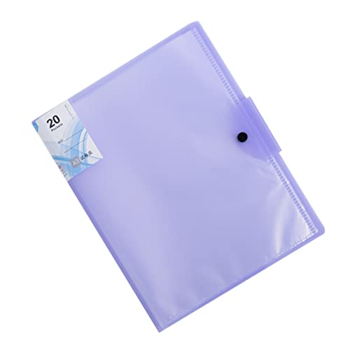 Lurrose 20 Dateien Organizer clipboard büroartikel office supplies Schreibwaren cartape aktenordner schulzeug büromaterial bürogadges Bericht Binder Inhaber der Prüfungsunterlagen Violett von Lurrose