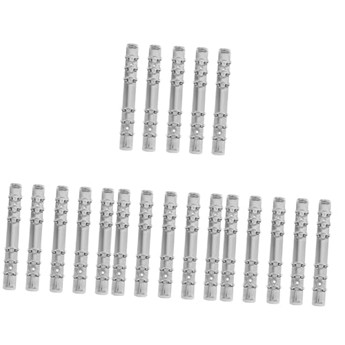 Lurrose 20 Stk Bindemittel Ringclip Für Notizbücher Mechanismus-ringbuch Bindermechanismus 6-ring Bindungsring Planer Ordner Binder Binder-ring-clip Spiralbindung Rostfreier Stahl Silver von Lurrose