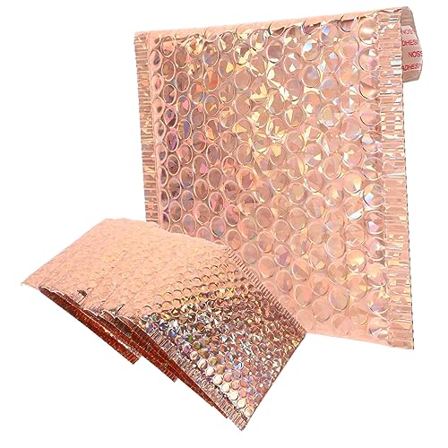 Lurrose 20 Stück Schaumstoff Poly Versandtaschen Kleine Versandumschläge Selbstklebende Versandumschläge Extra Große Versandverpackung Für Kleine Unternehmen Versandband Roségoldene von Lurrose