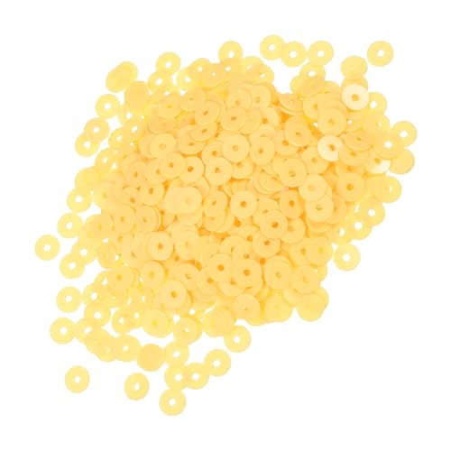 Lurrose 2000 Stk Pailletten Kleine Bastelperlen Gelbe Perlen Zur Schmuckherstellung Tonperlen Gelb Handwerkliche Dekoration Beaseball-tonperle Polymer-tonperlen Zum Selbermachen Yellow Pvc von Lurrose