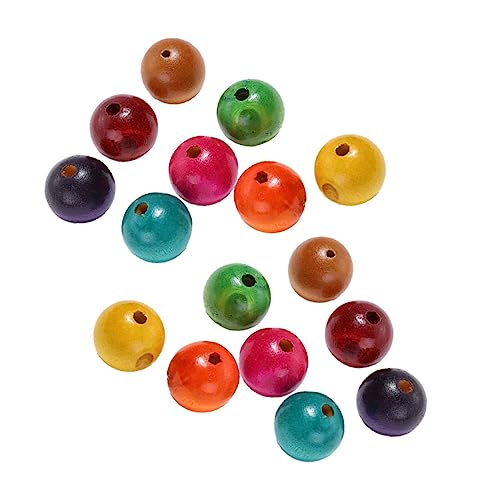 Lurrose 200St Mode Holzperlen Perlen für Kinder lose Perlen für Halskette Farbperlen schmuckherstellung schmuck machen ornaments Bastelperlen selber machen kreative DIY-Accessoires Bambus von Lurrose