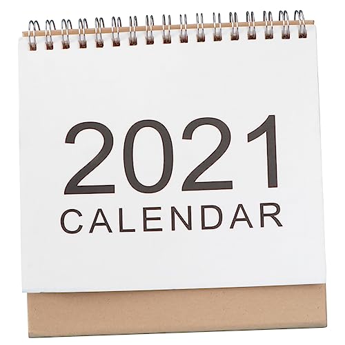 Lurrose 2021 Stehender Staffelei-Kalender Tagesplaner Kalender Desktop-Planungskalender tischstehender kalender Büro Tischkalender ametist Kalender mit Notiz Desktop-Monatskalender Papier von Lurrose