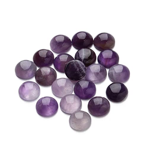 Lurrose 20St Edelsteinglas lila Verzierung Schmuck Zeit Accessoires lila Jade bastel materialien Bastelmaterialien Zeitsteinzubehör zum Selbermachen lila Kristall-Cabochons Violett von Lurrose