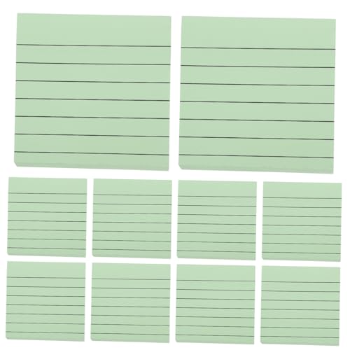 Lurrose 20St Haftnotiz schreibtafel buchstabentafel statiko memoboard flyerdisc praktische Notizblöcke tragbares Schreibpapier Nachrichtenaufzeichnungspapier Planungspapier planen Green von Lurrose