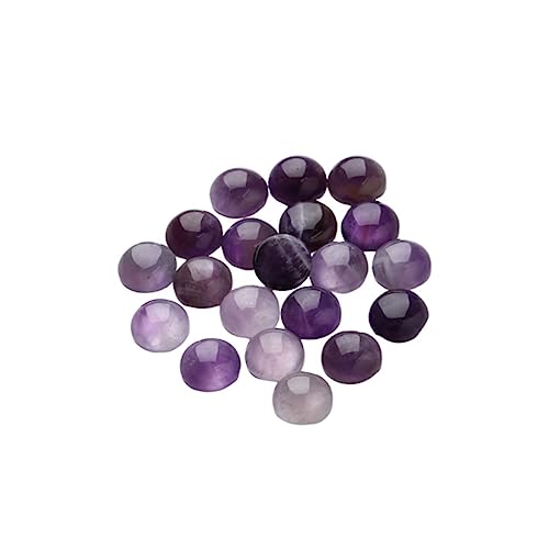 Lurrose 20St lila Kristall-Cabochons schmuck machen violettglas lila Jade Perlen zur Schmuckherstellung Perlen aus Halbedelsteinen Halbedelperlen Edelsteinglas Schmuck Zeit Accessoires von Lurrose