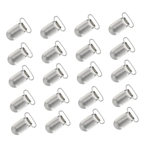 Lurrose 20Stücke Hosenträgerclips Für Schnullerclips Mit Strap Hooks Verstellbare Clips Für Hosenträger Praktische Schnullerhalter Für Kleinkinder von Lurrose