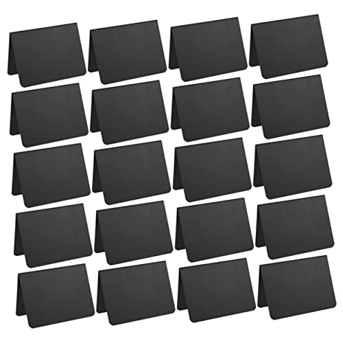 Lurrose 20st Handgeschriebener Ständer Tafel Staffelei Preistafeln Stehendes Message Board Tabletop-nachrichtentafel Desktop-staffelei Namenstafel Tisch-memoboard Menü-tafel Pvc Black von Lurrose