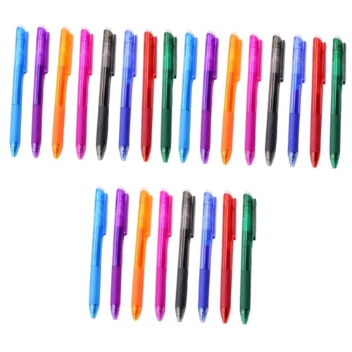 Lurrose 24 Stk farbiger Gelstift gelstifte gel schreibstifte kettelstifte Schreibzeug pen löschbarer Gelstift löschbare Stifte feine Spitze 0,5 Stift löschbare Schreibstifte Plastik von Lurrose