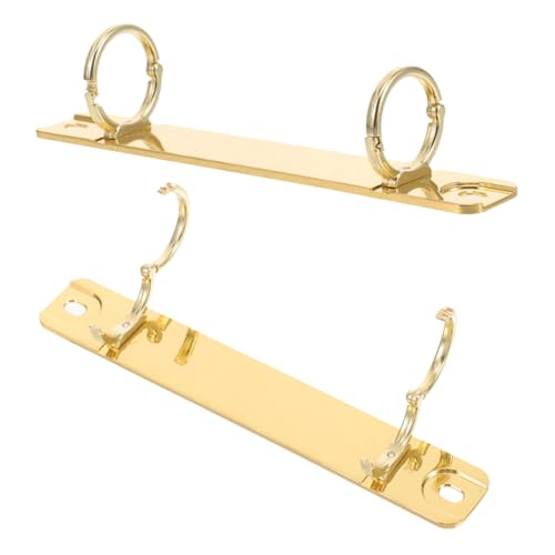 Lurrose 2St Binderverschluss Mini Balance Adler Balancierendes Adlerspielzeug Schrauben Bindemittel Clips Ringbuch Zubehör Ringordner für lose Blätter Buchbindungsring Zinklegierung Golden von Lurrose