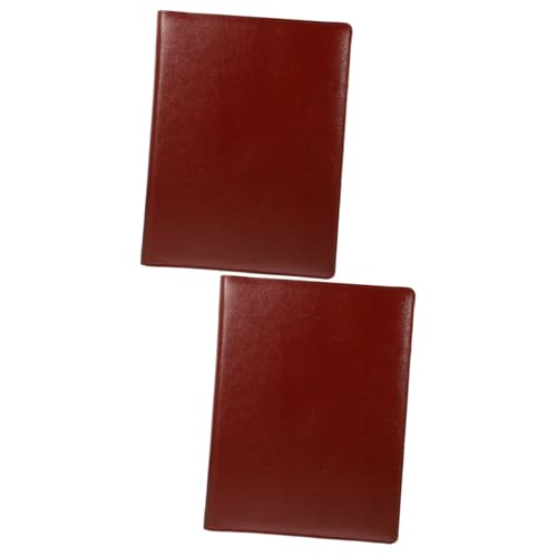 Lurrose 2St Mappe Ordner-Organizer aus Pressspan Klebebandspender süß kreditkartenhalter credit card holder Büroklammern aufbewahrungstasche professionelles notizbuch a4 Ordner Pu Brown von Lurrose