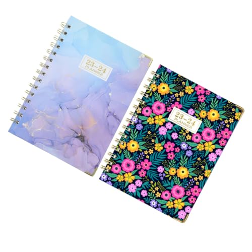 Lurrose 2St personalisierter individuation the notebook notizbuch schriftsteller notitzzettelblock Veranstalter Budget Wandkalender Notizblock für den Haushalt Schreibbuch Papier von Lurrose