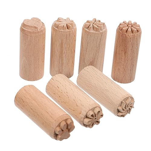 Lurrose 2cm Holzstempel Tonstempel Diy Ton-druckblöcke Holzstempel Zum Holzgriffstempel Stempel Aus Ton Stempel Mit Pfotenabdruck Digitales Tagebuch Eier Briefmarken Mischen Dekorationen von Lurrose