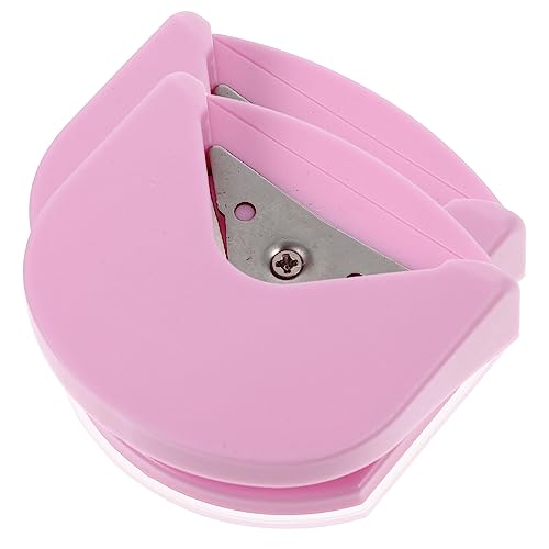 Lurrose 2st Filet Kreisschneider Eckenrundermaschine Guillotine Papier Runder Kleiner Locher Dreilocher Eckenschneider Runder Schermaschinen Schläge Einzellocher Ring Rostfreier Stahl Rosa von Lurrose