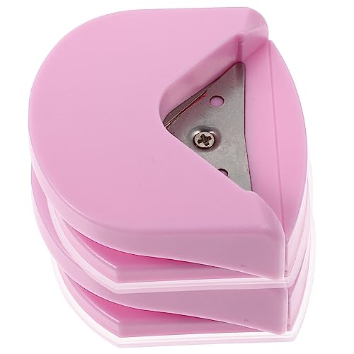 Lurrose 2st Filet Locher Eckenschneider Für Papier Kreisschneider Diy Papierrunder Fotoecke Lochstanzwerkzeug Fotoschneider Eckenschneider Für Heimwerker Kreisschlag Rosa Rostfreier Stahl von Lurrose