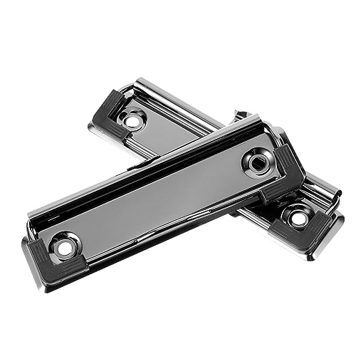 Lurrose 2st Zwischenablageordner Inhaber Bretter Planke Clipfolder-zwischenablage Karabinerhaken Groß Mini-zwischenablage Reißbrett-clips Chip Große Clipboard-clips Metall Black von Lurrose