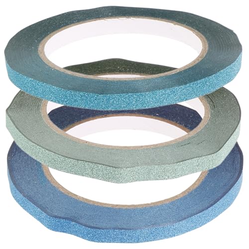 Lurrose 3 Rollen Handgefertigtes Klebeband Zubehör Für Handkonten Dekorative Bänder Washi-tape-aufkleber Papieraufkleber Zeitschriftenverschönerungsaufkleber Glitzerband Japanisches Papier von Lurrose