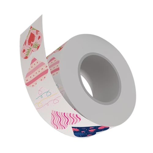 Lurrose 3 Rollen Herz- -Aufkleber Klebeband Lack klebrig Müll Niedlich Rave heart stickers valentine decoration Geschenkbeutel Dekoration -Siegel-Aufkleber Geschenkaufkleber von Lurrose