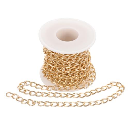 Lurrose 3 Rollen Metallkette kettenmachen ketten machen accessoires acessories DIY-Schmuckkette Kabelkette Anhänger für die Schmuckherstellung Schmuckherstellungssets für Erwachsene Golden von Lurrose