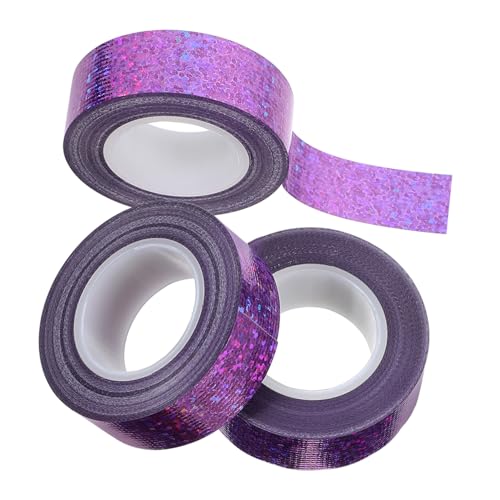 Lurrose 3 Rollen -gewebeband Bequemes Klebeband Reparaturband Präsentieren Sie Verpackungsbänder Scrapbooking-bänder Band Schwere Multifunktions-klebeband Journalbänder Violett von Lurrose