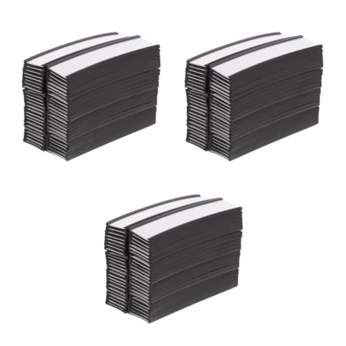 Lurrose 3 Sätze 3 Sets Stecketikettenhalter Aktenschrank Etiketten Bücherregale Lagerregale Kartenhüllen Schrankmagnete Visitenkartenmagnete Magnetische Etikettenhalter 50 Stück * 3 von Lurrose